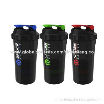 500mL Spider Shaker Protein for Fitness, Made of PP and PENew